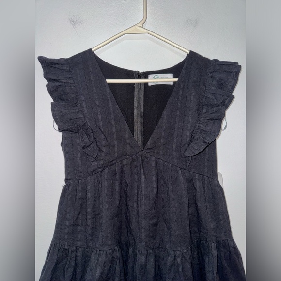 NWT MD Lizzie’s Boutique Black Ruffle Dress - Picture 2 of 10